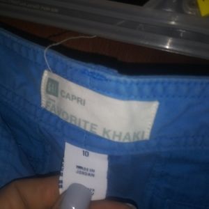 Khaki capris
